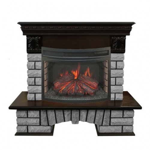 Real-Flame Country LUX Rock 25 с очагом Firefield 25 S IR 