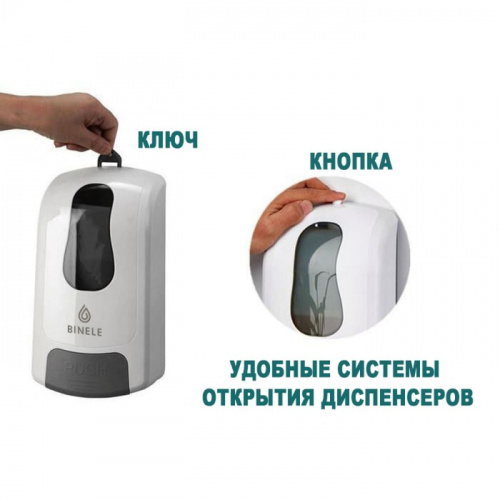 Диспенсер картриджный BINELE mBase для спрей-жидкости (белый) 