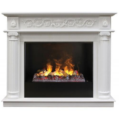 Real-Flame Attica 25,5/26 WT с очагом Black вставка + 3D Cassette 630