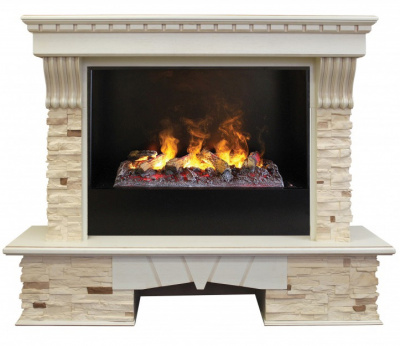 Real-Flame Sorento 25,5/26 с очагом Black вставка + 3D Cassette 630