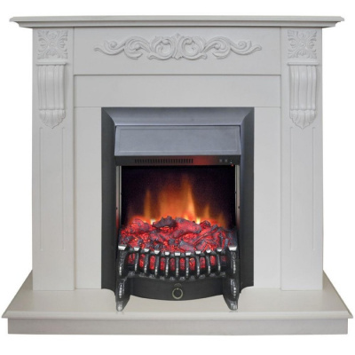 Real-Flame Dominica STD/EUG WT с очагом Fobos s Lux BL/BR, Majestic s Lux BL/BR