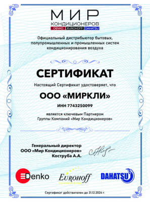 Настенный внутренний блок мульти-сплит системы Dahatsu DHMULT - 12 