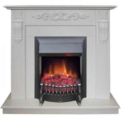 Real-Flame Dominica STD/EUG WT с очагом Fobos s Lux BL/BR, Majestic s Lux BL/BR 