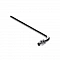 Фитинг аксиальный универсальный – угольник радиаторный с хромированной латунной трубкой с плавным поворотом, короткий