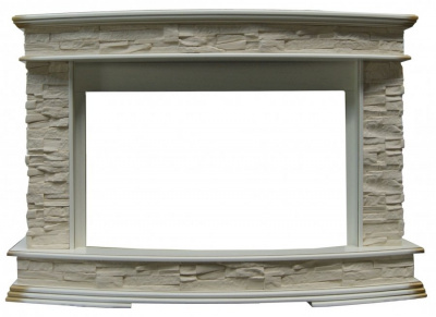 InterFlame Памир сланец под очаги Panoramic 28 LED FX Sirius 30 LED FX (бежевый с патиной)