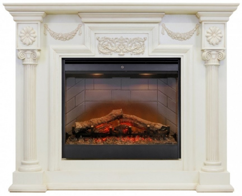 Dimplex London с очагом Symphony 26 (слоновая кость с патиной) 