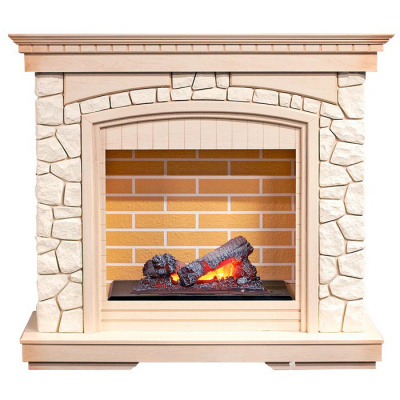Dimplex Glasgow (слоновая кость с патиной) с очагом Cassete 400