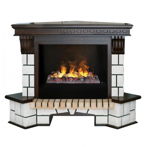 Real-Flame Stone Corner new 26/HL AO (DN) с очагом 3D Cassette 630 (Black вставка) 
