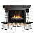 Real-Flame Stone Corner new 26/HL AO (DN) с очагом 3D Cassette 630 (Black вставка) 