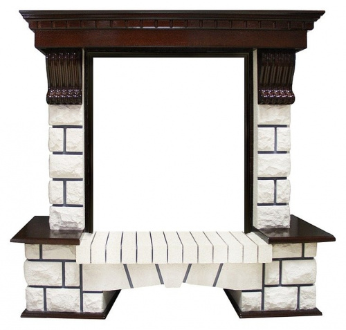 Royal Flame Pierre Luxe под классический очаг (Темный дуб) 