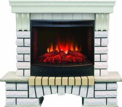 Real-Flame Country 25 WT с очагом Evrika 25,5 LED
