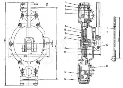 Ручной мембранный насос R1 1/2" GG (Z8), Wilo 2060166 