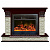 Glenrich Панорама 28 (New flame) камень-Грот однотонный/цвет-Красное дерево 