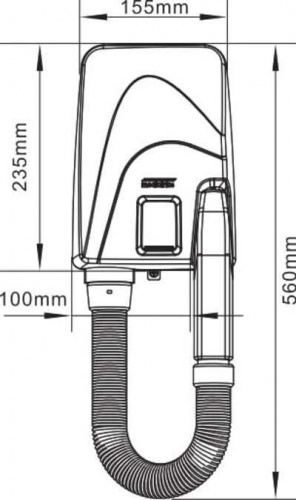 Настенный фен CONNEX WT-950W1 
