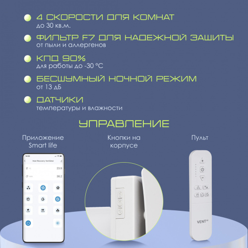 VENTini  приточно-вытяжная установка с рекуператором
