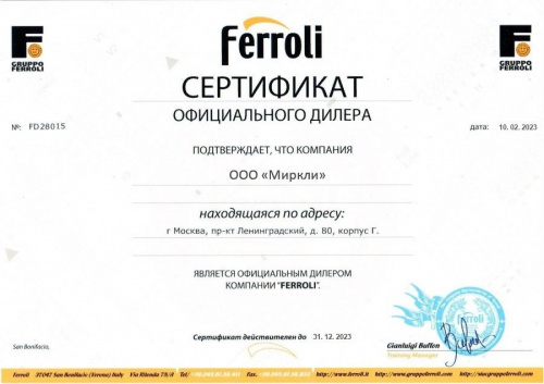 Напольный газовый котел Ferroli TORINO 20 (0QN008YA) 