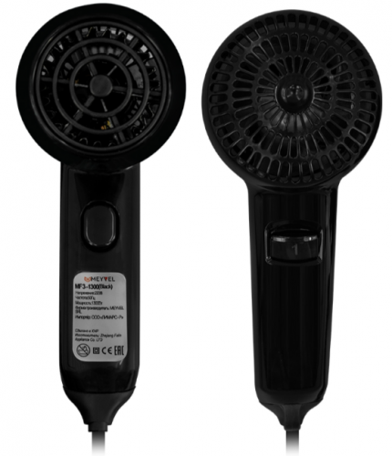 Настенный фен MEYVEL MF3-1300 (Black) 